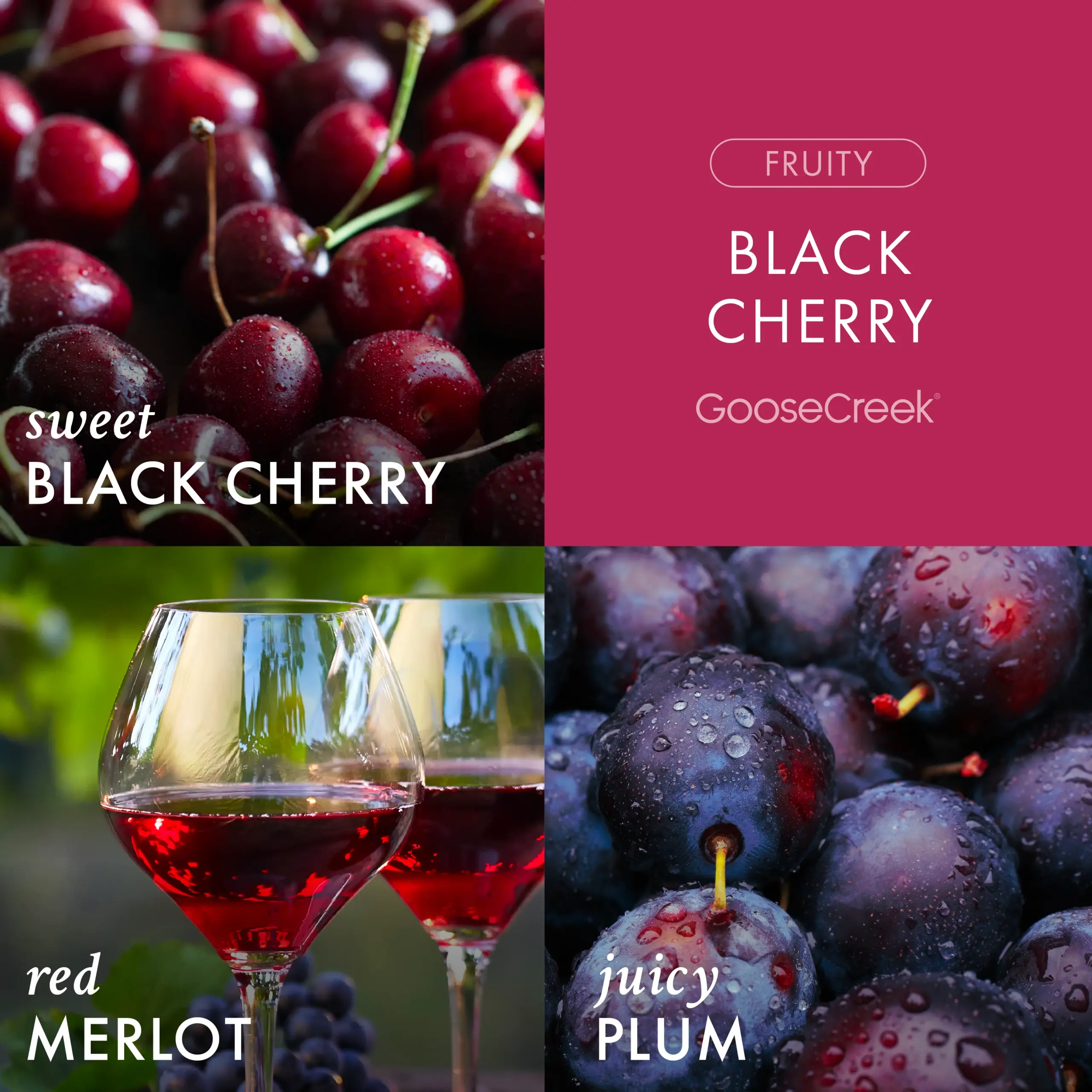 Black Cherry 3-Wick Candle - Image 2