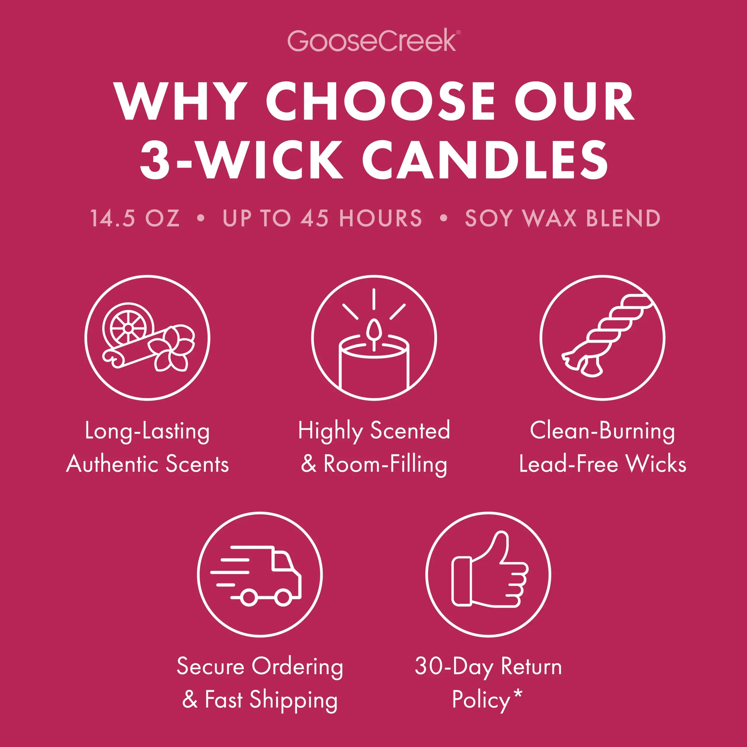 Black Cherry 3-Wick Candle - Image 4