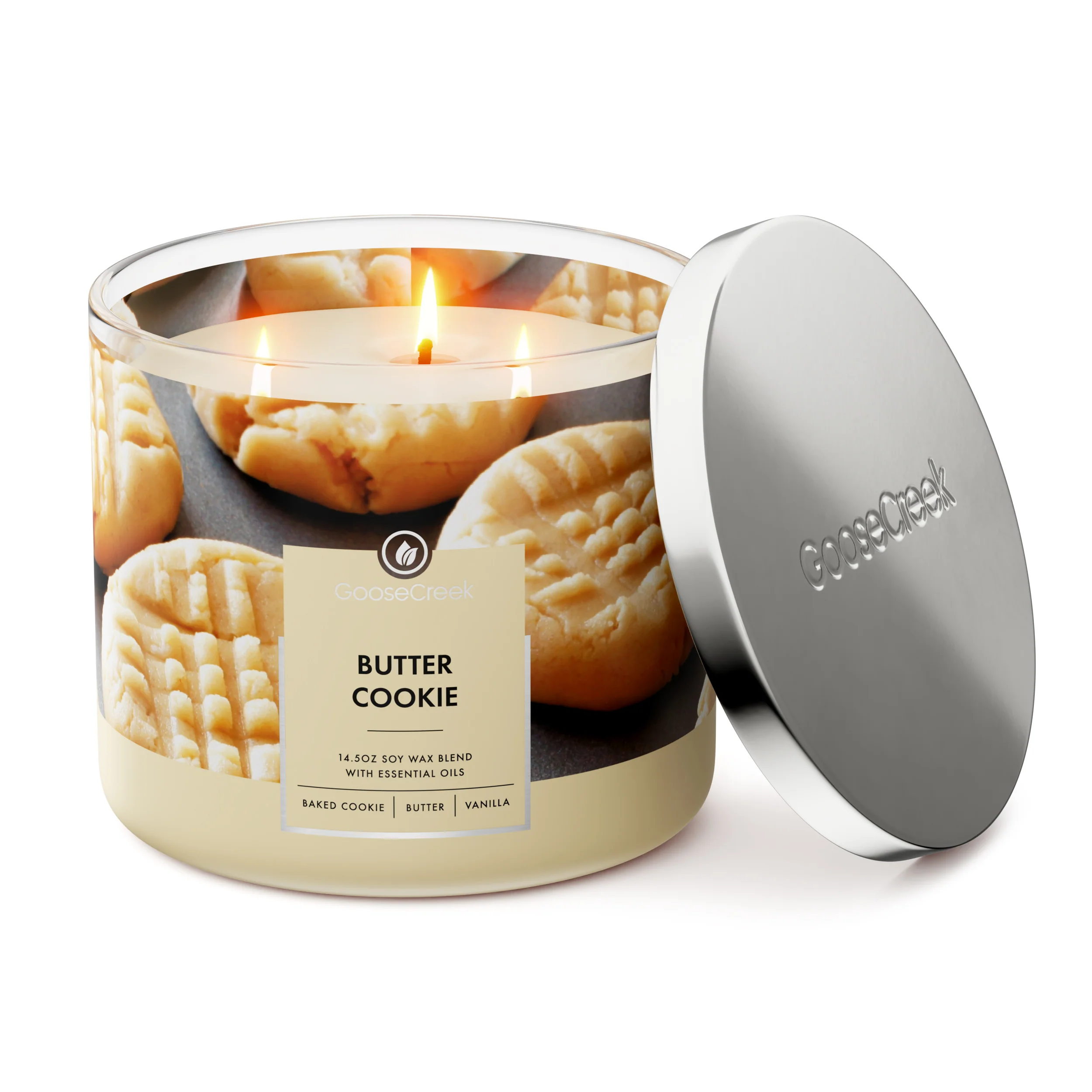 Butter Cookie 3-Wick Candle - Image 3