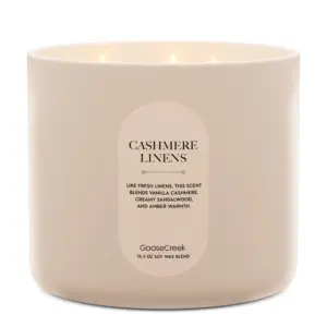 Cashmere Linens High Intensity 3-Wick 14.5oz Candle