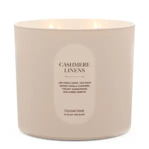 Cashmere Linens High Intensity 4-Wick 26oz Candle