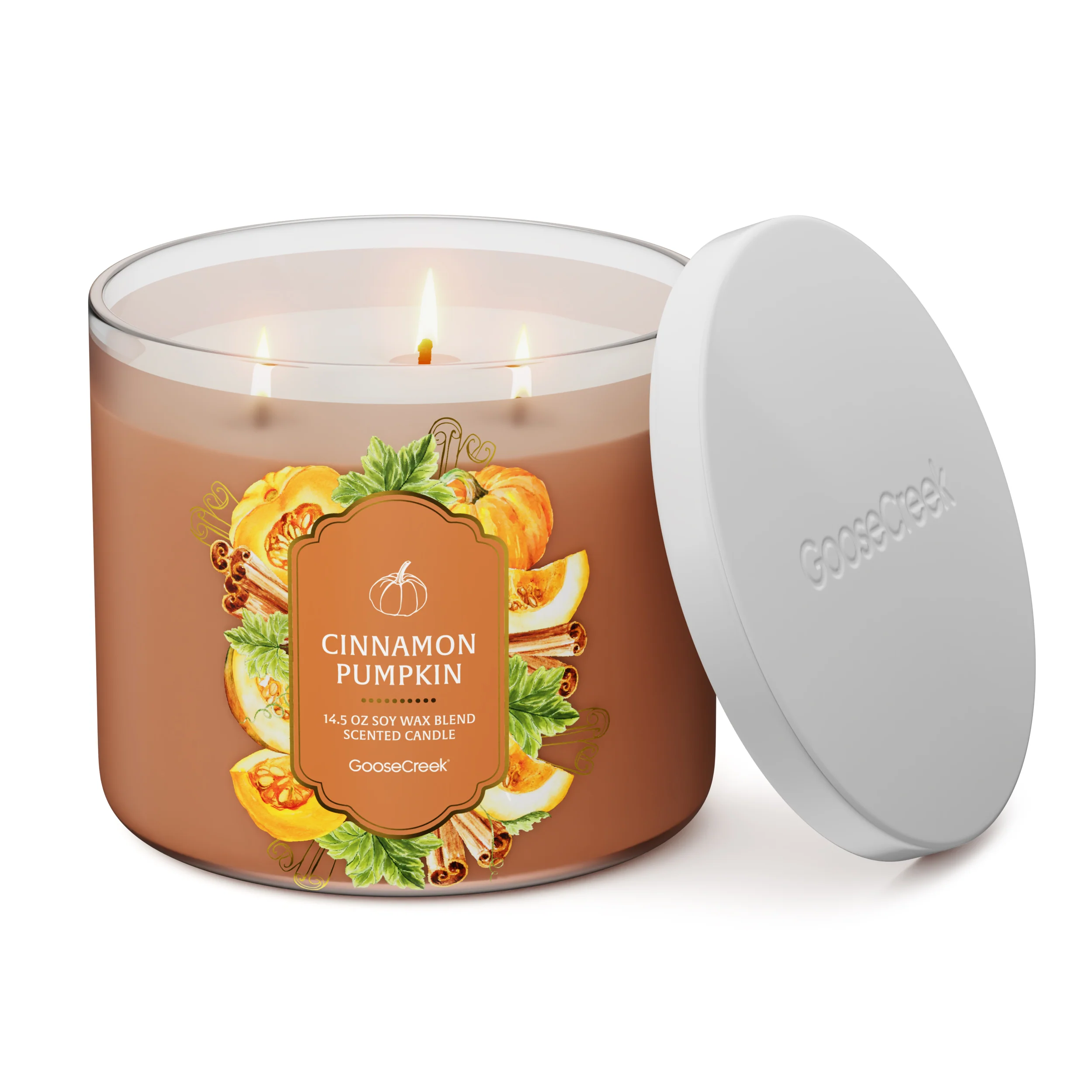 Cinnamon Pumpkin 3-Wick Candle - Image 3