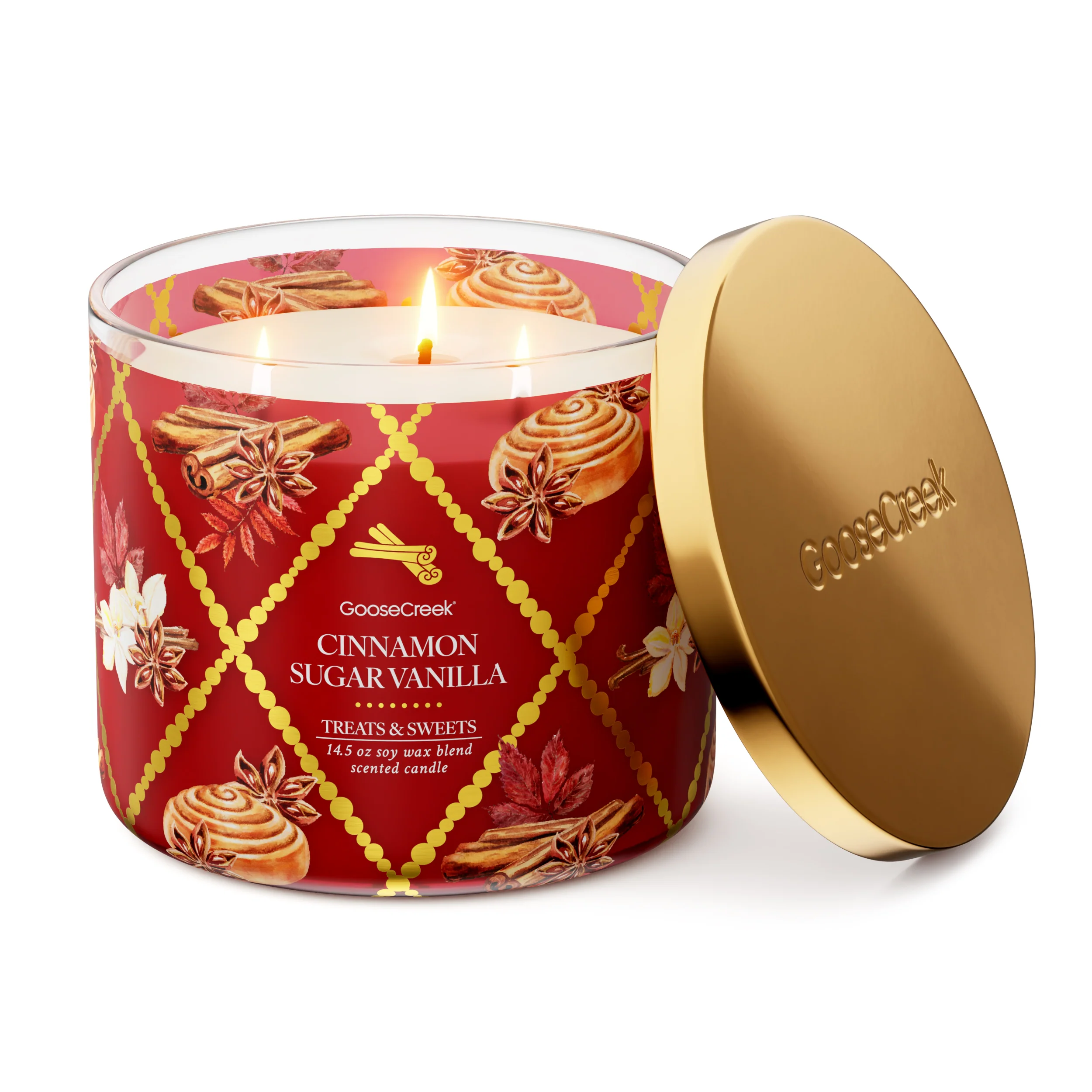 Cinnamon Sugar Vanilla 3-Wick Candle - Image 3