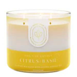 Citrus & Basil Aromatherapy Large 3-Wick Candle