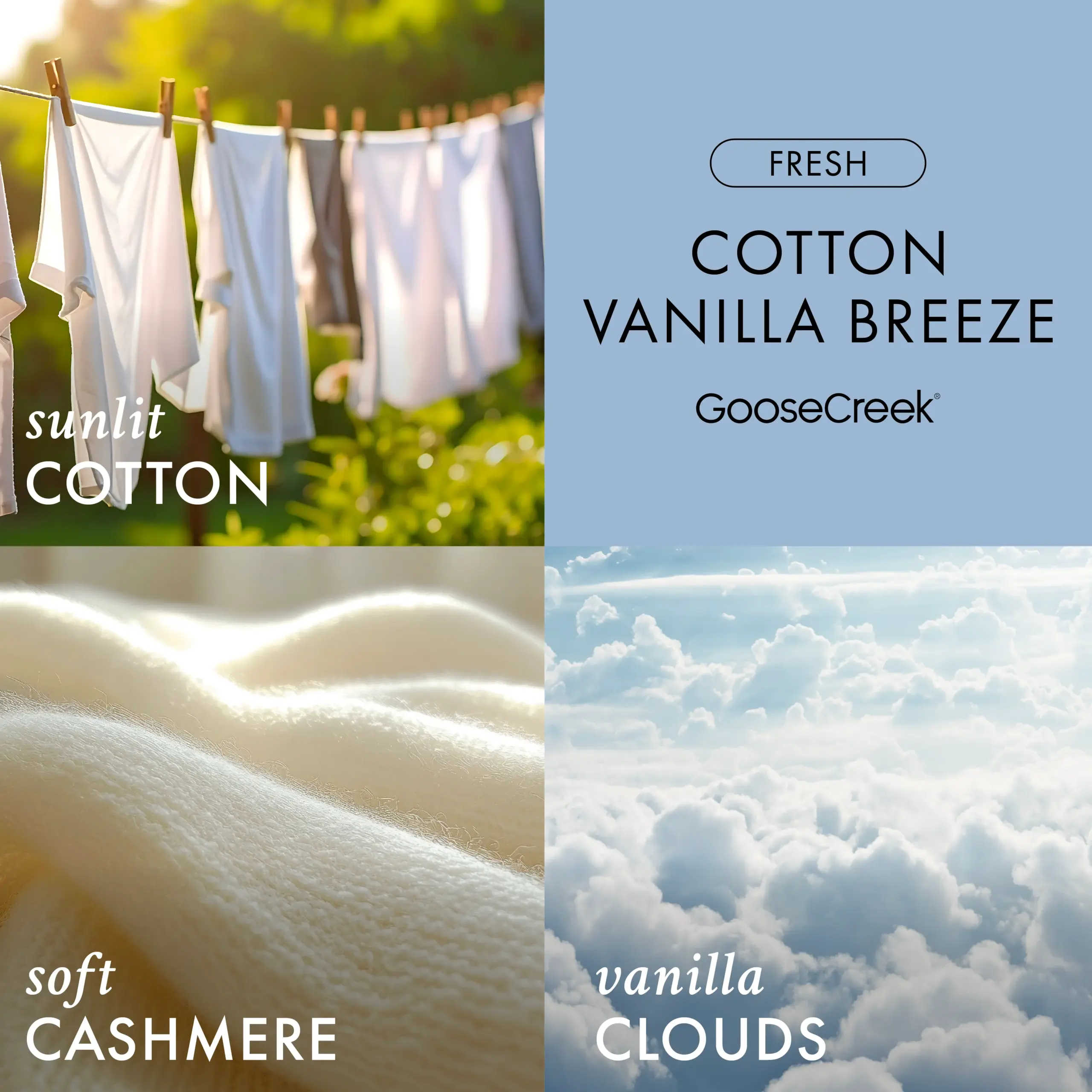 Cotton Vanilla Breeze 3-Wick Candle - Image 2