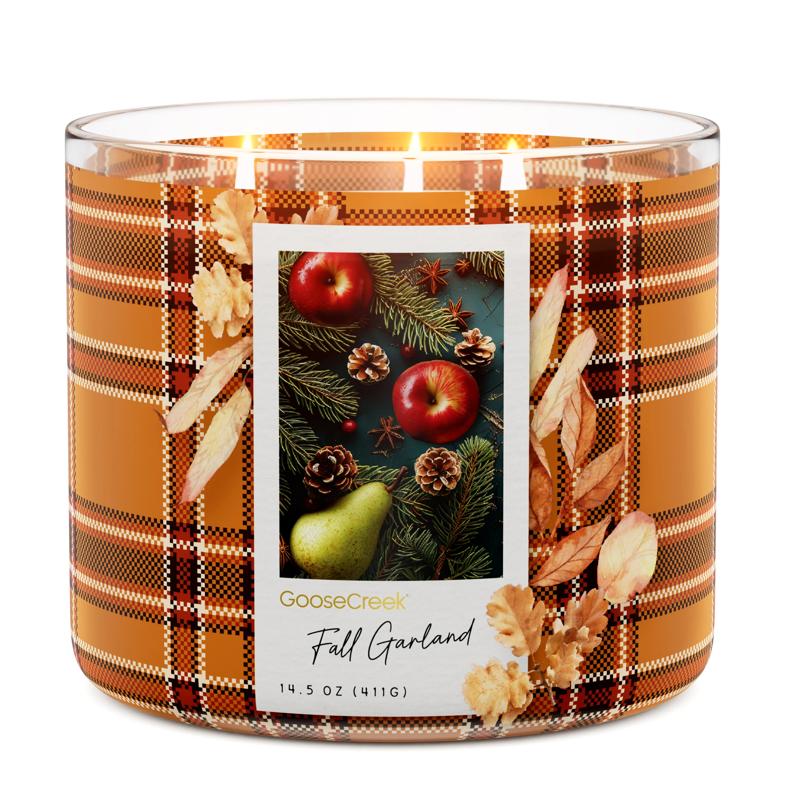 Fall Garland 3-Wick Candle