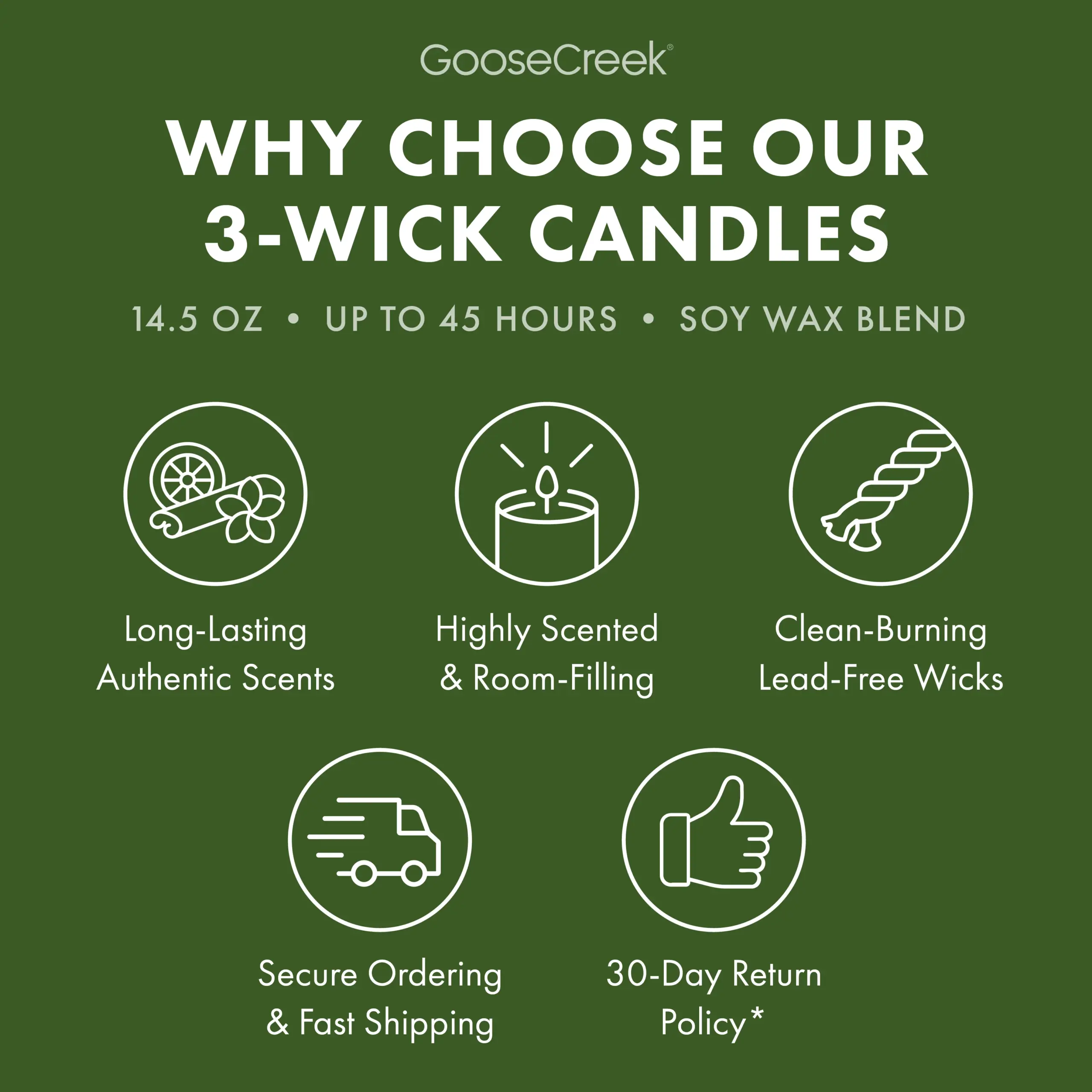Forest Pine Trees 3-Wick Candle - Image 4