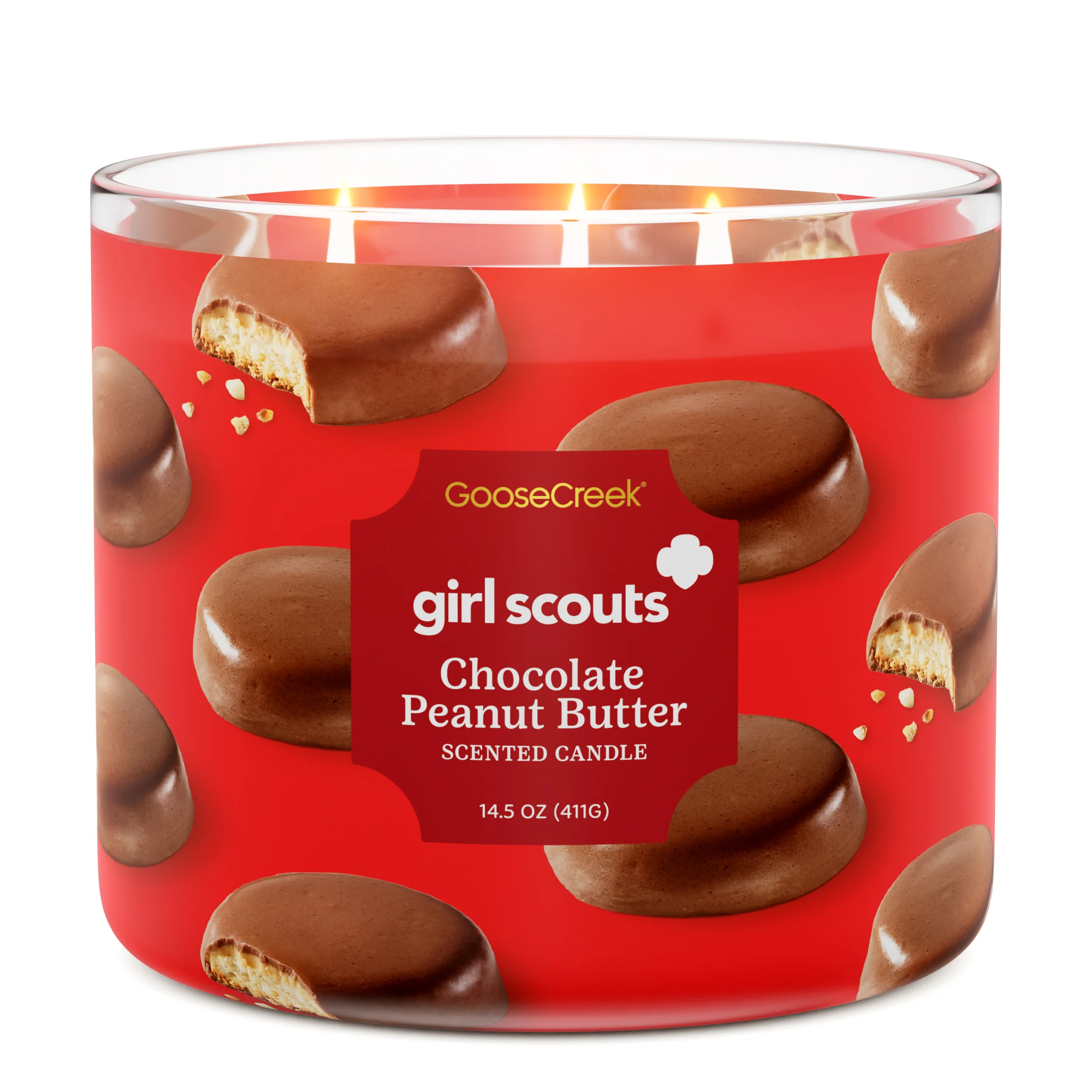 Girl Scout Chocolate Peanut Butter 3-Wick Candle