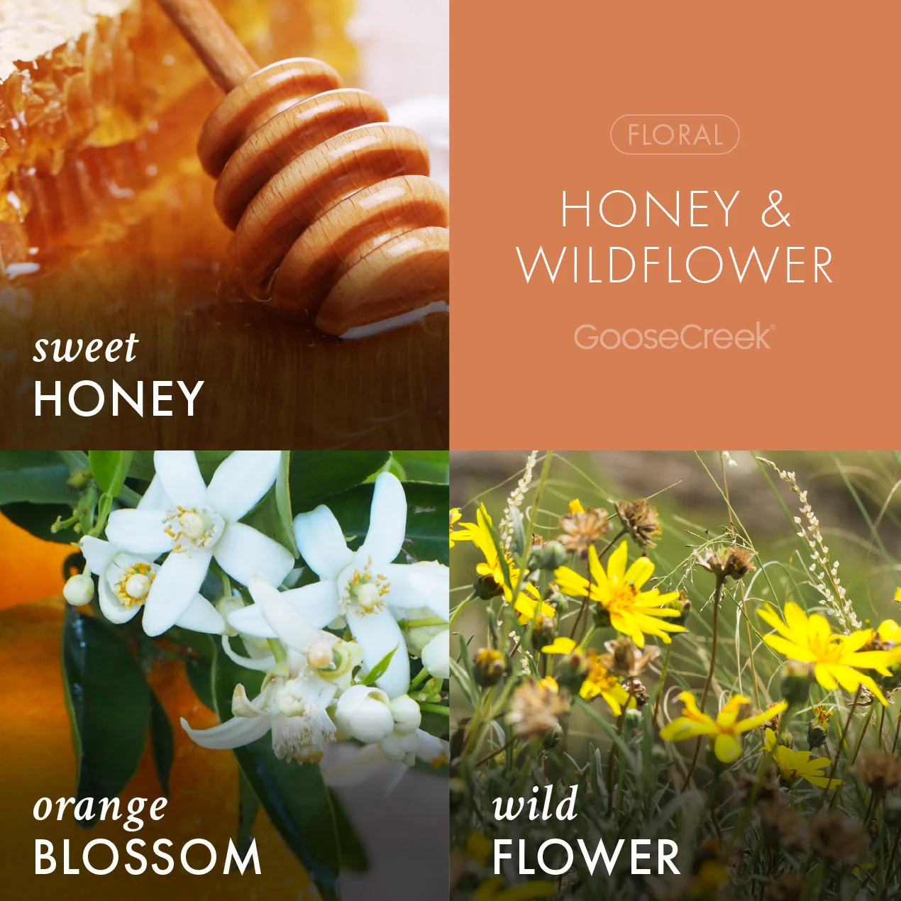 Honey & Wildflower Aromatherapy Large 3-Wick Candle - Image 2