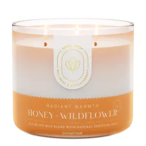 Honey & Wildflower Aromatherapy Large 3-Wick Candle