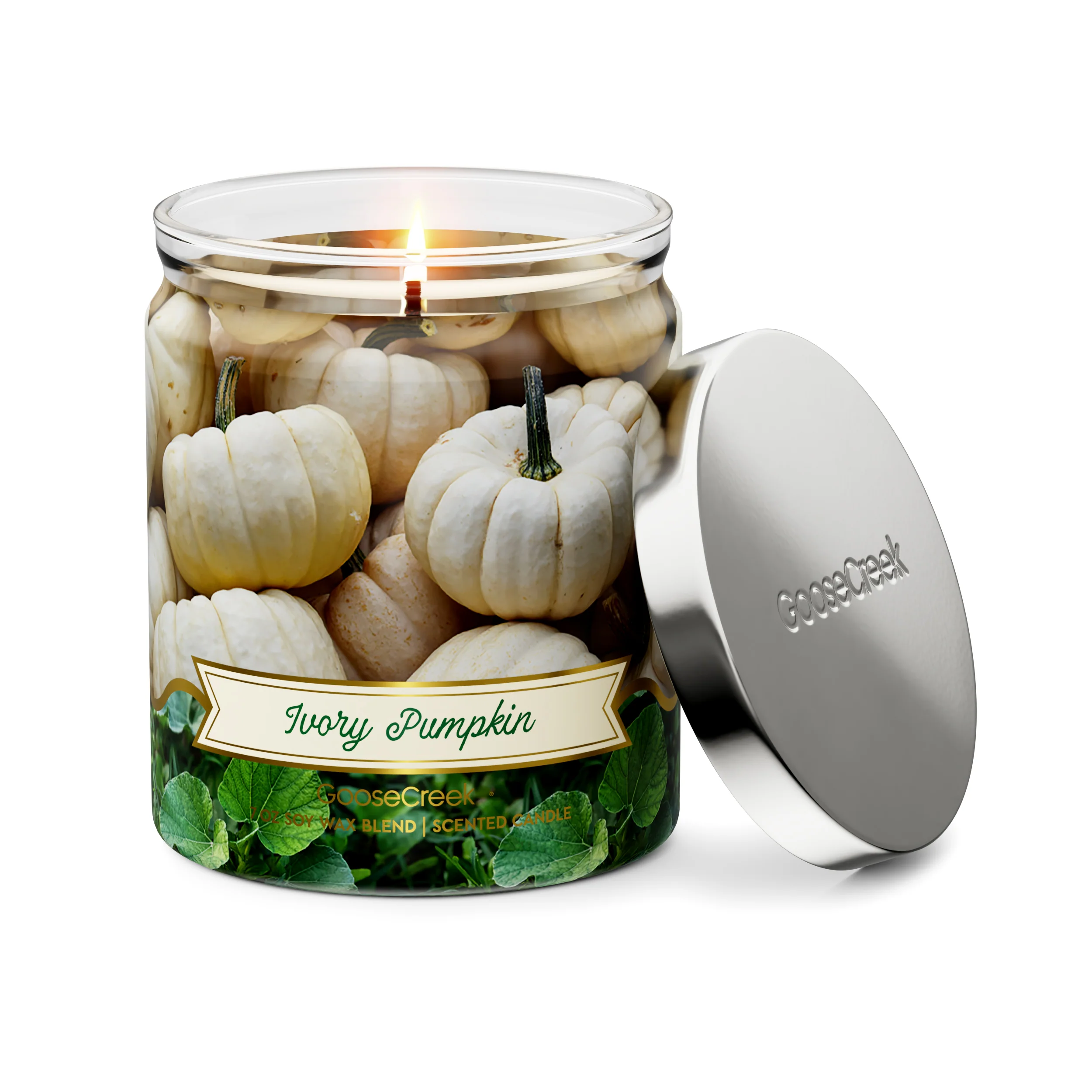 Ivory Pumpkin 7oz Single Wick Candle - Image 3