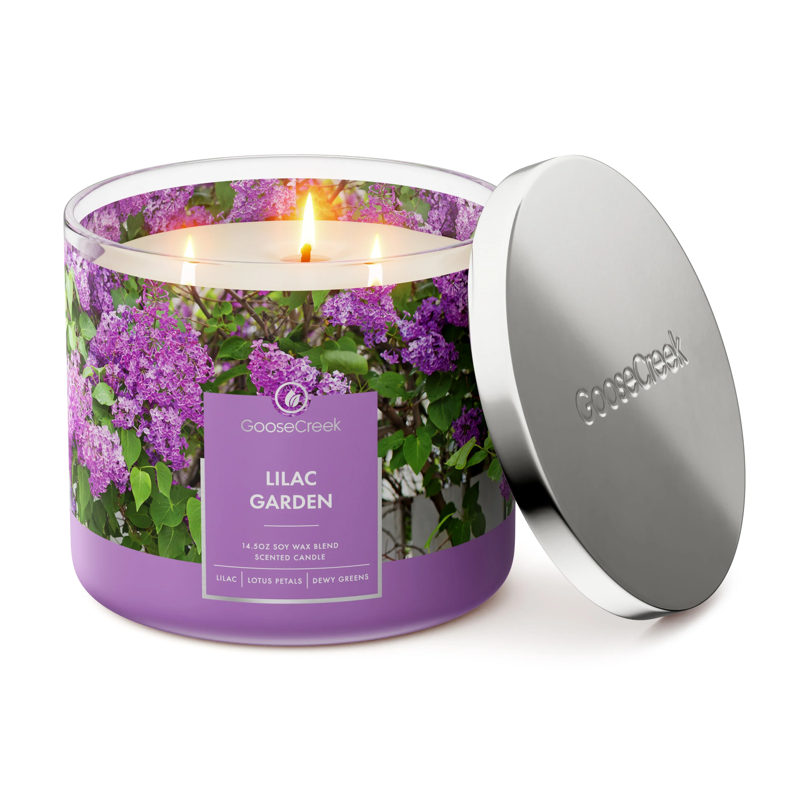 Lilac Garden 3-Wick Candle - Image 3