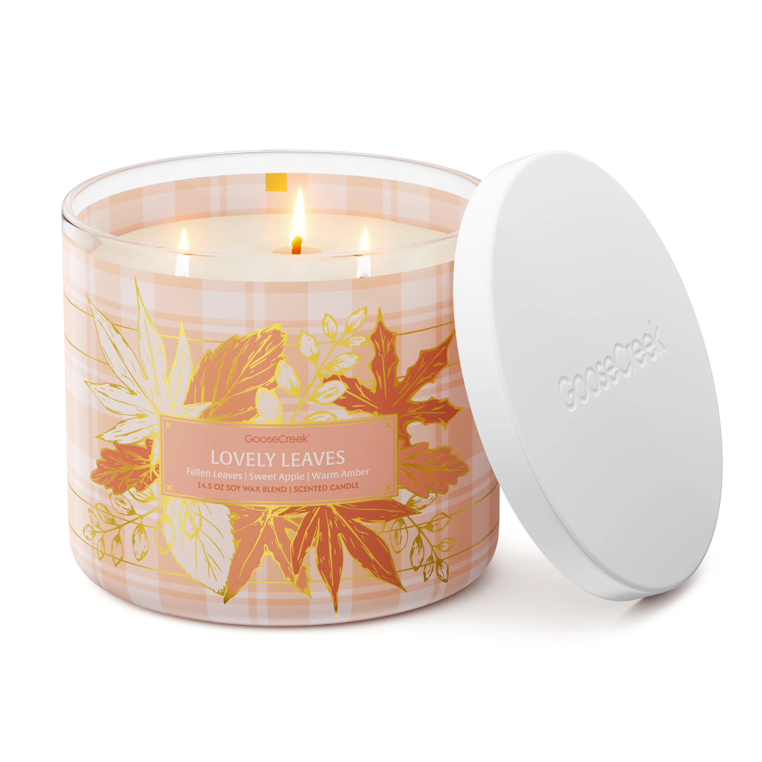 Lovely Leaves 3-Wick Candle - Image 3
