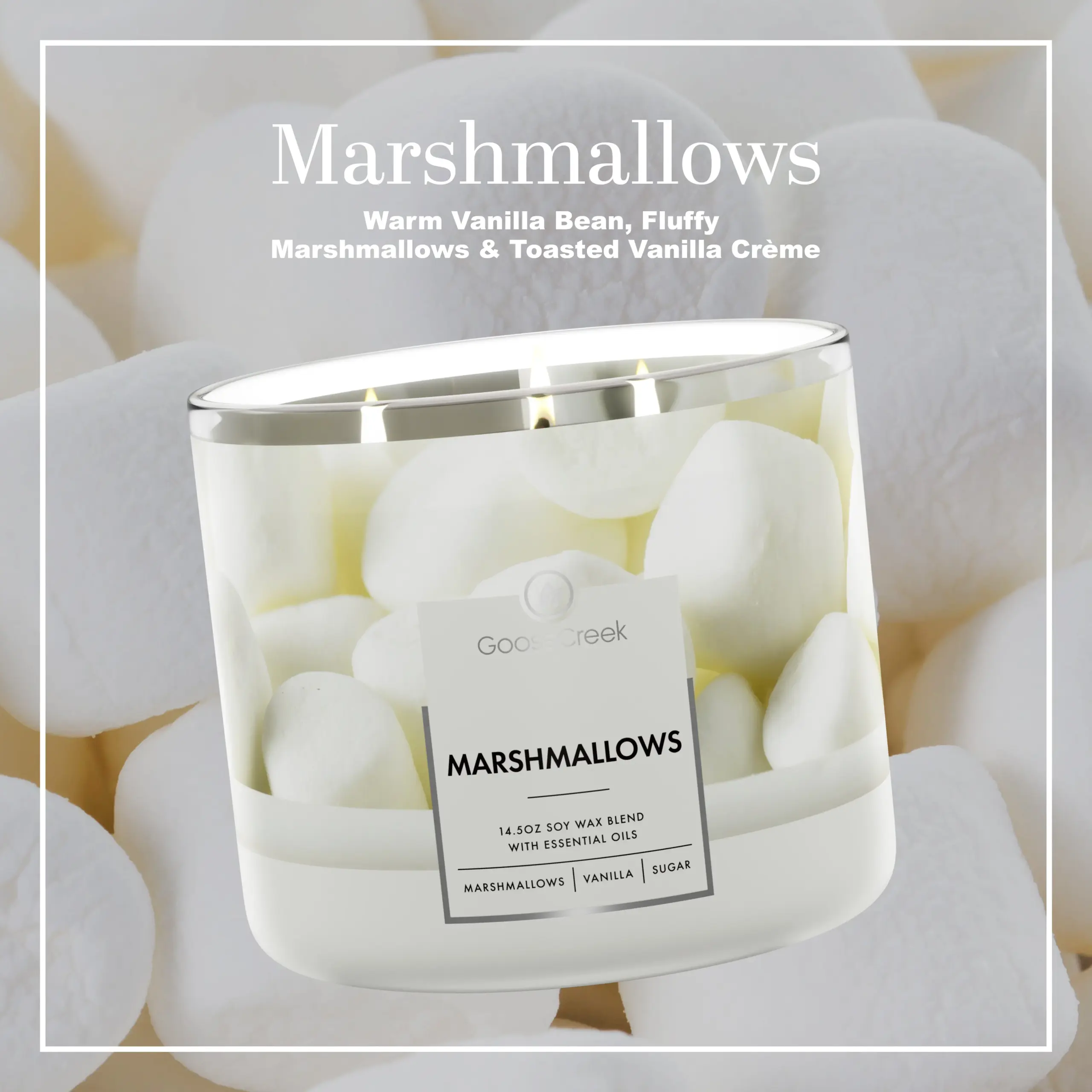Marshmallows 3-Wick Candle - Image 2