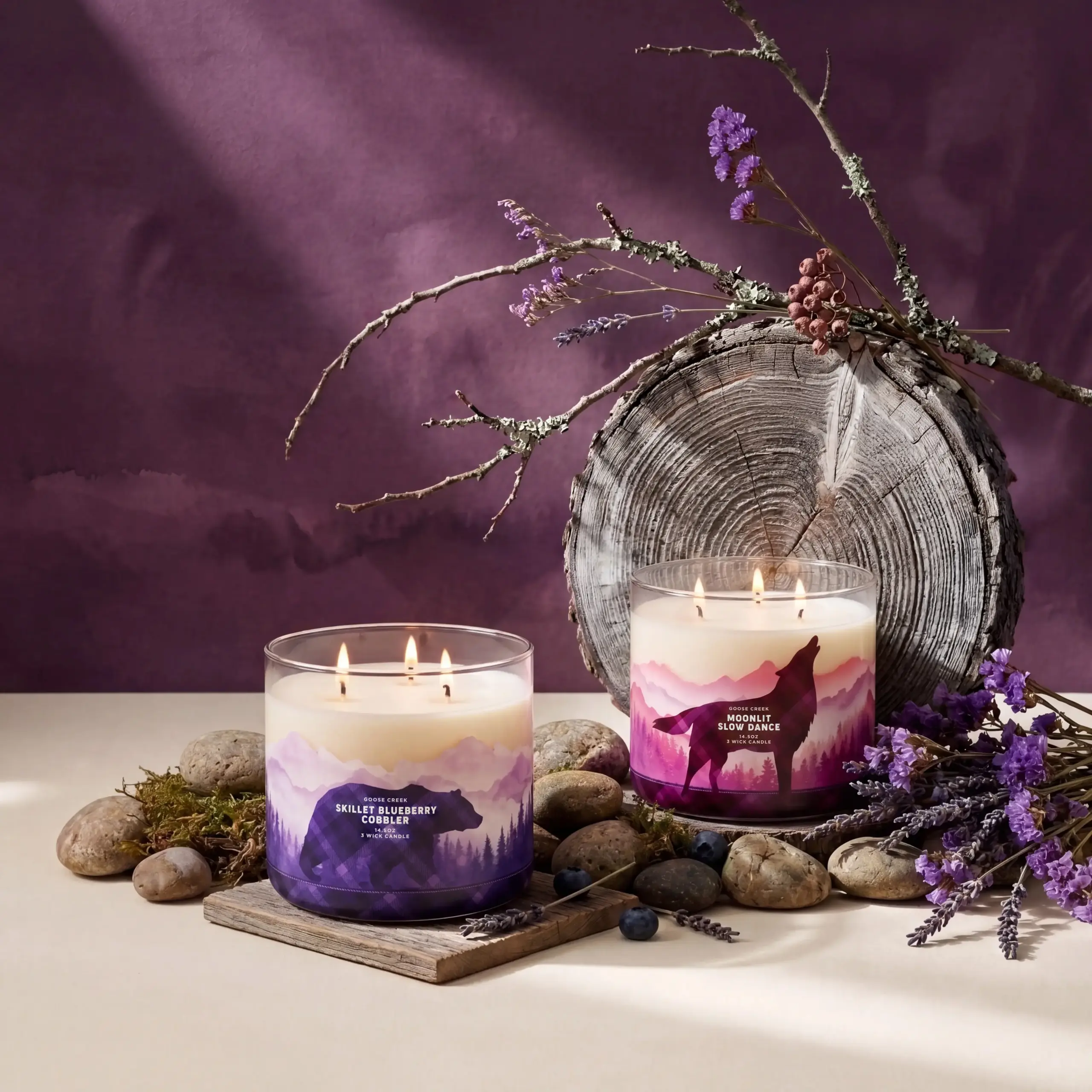 Skillet Blueberry Cobbler 3-Wick Candle - Image 3