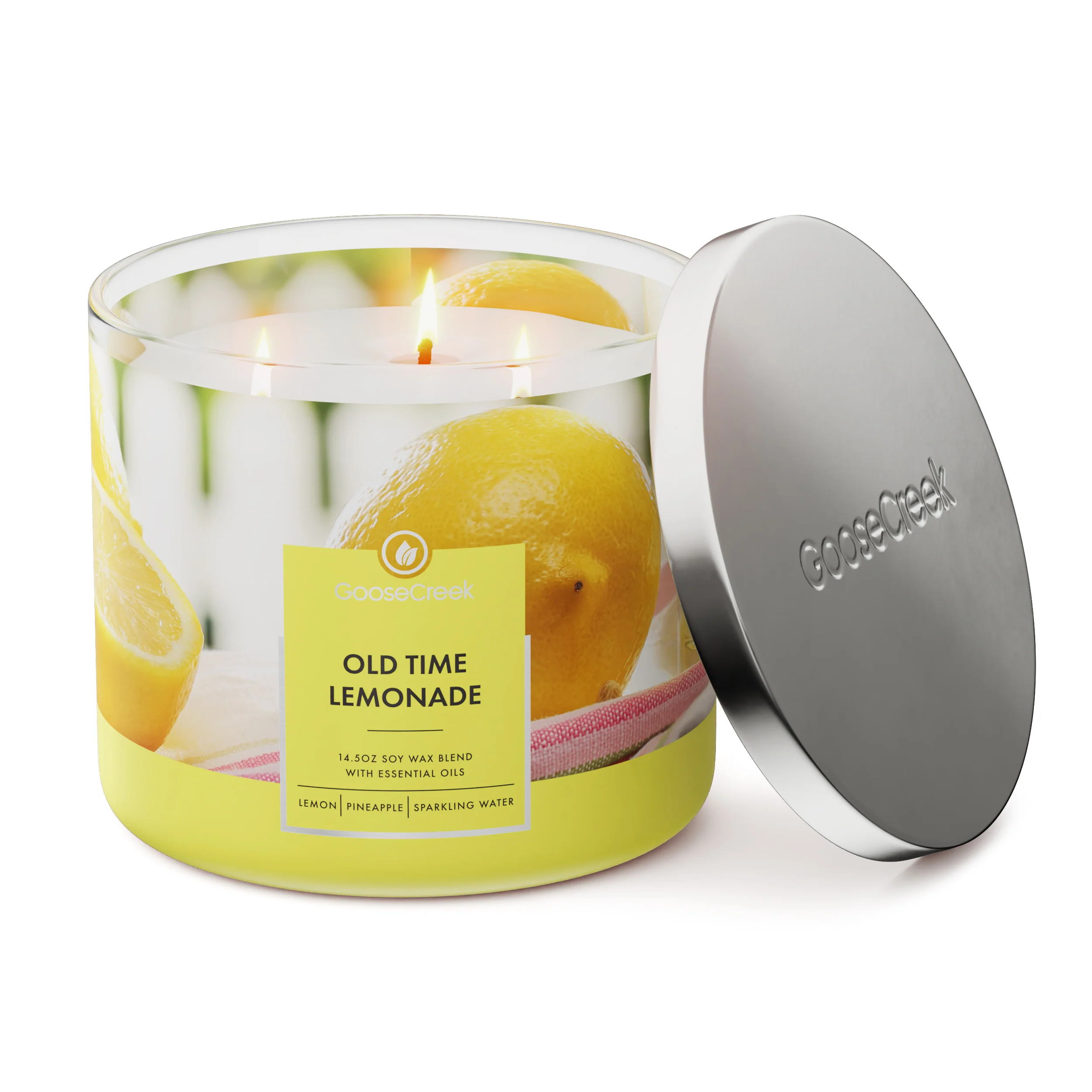 Old Time Lemonade 3-Wick Candle - Image 3