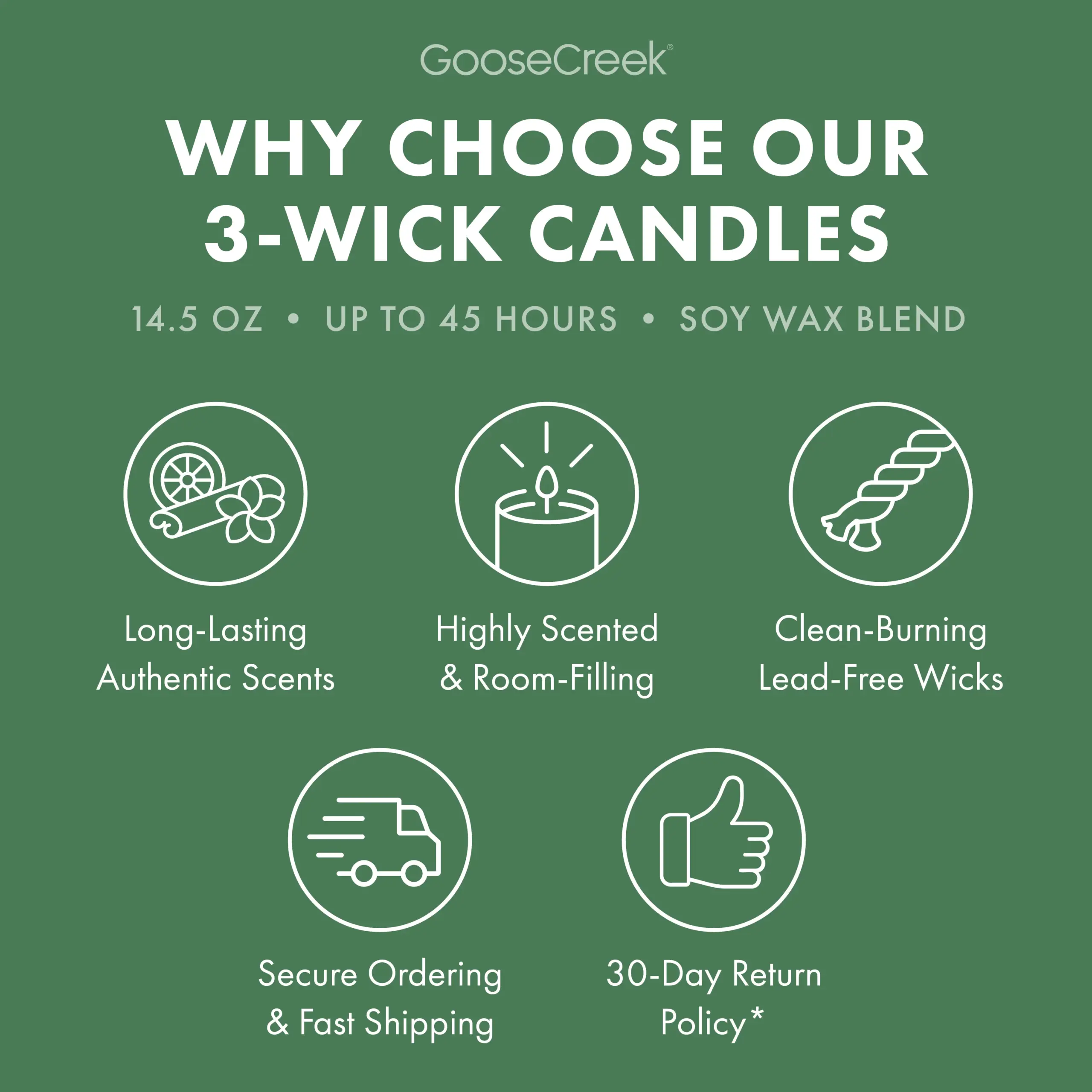 Patchouli Leaves 3-Wick Candle - Image 4
