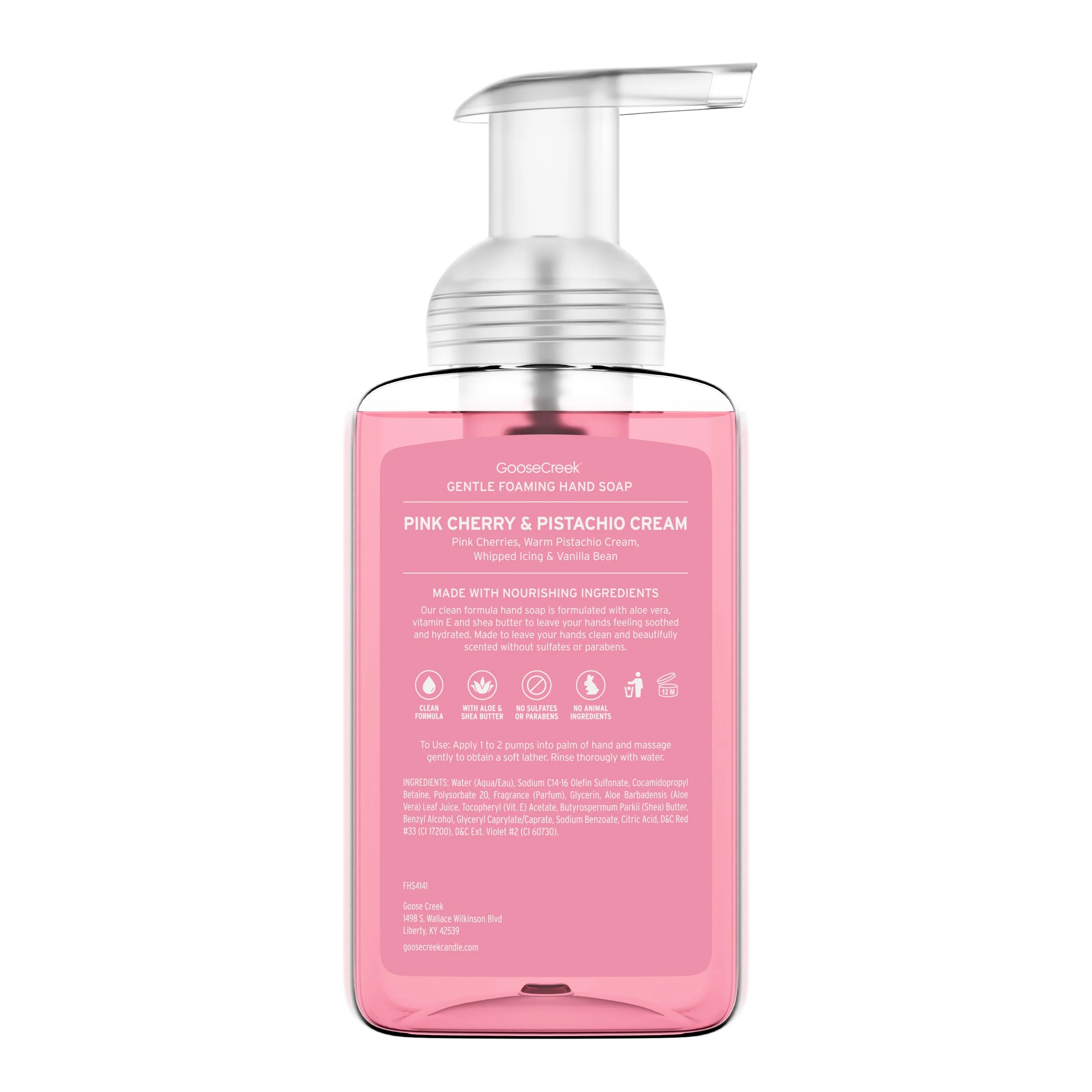 Pink Cherry & Pistachio Cream Lush Foaming Hand Soap - Image 2