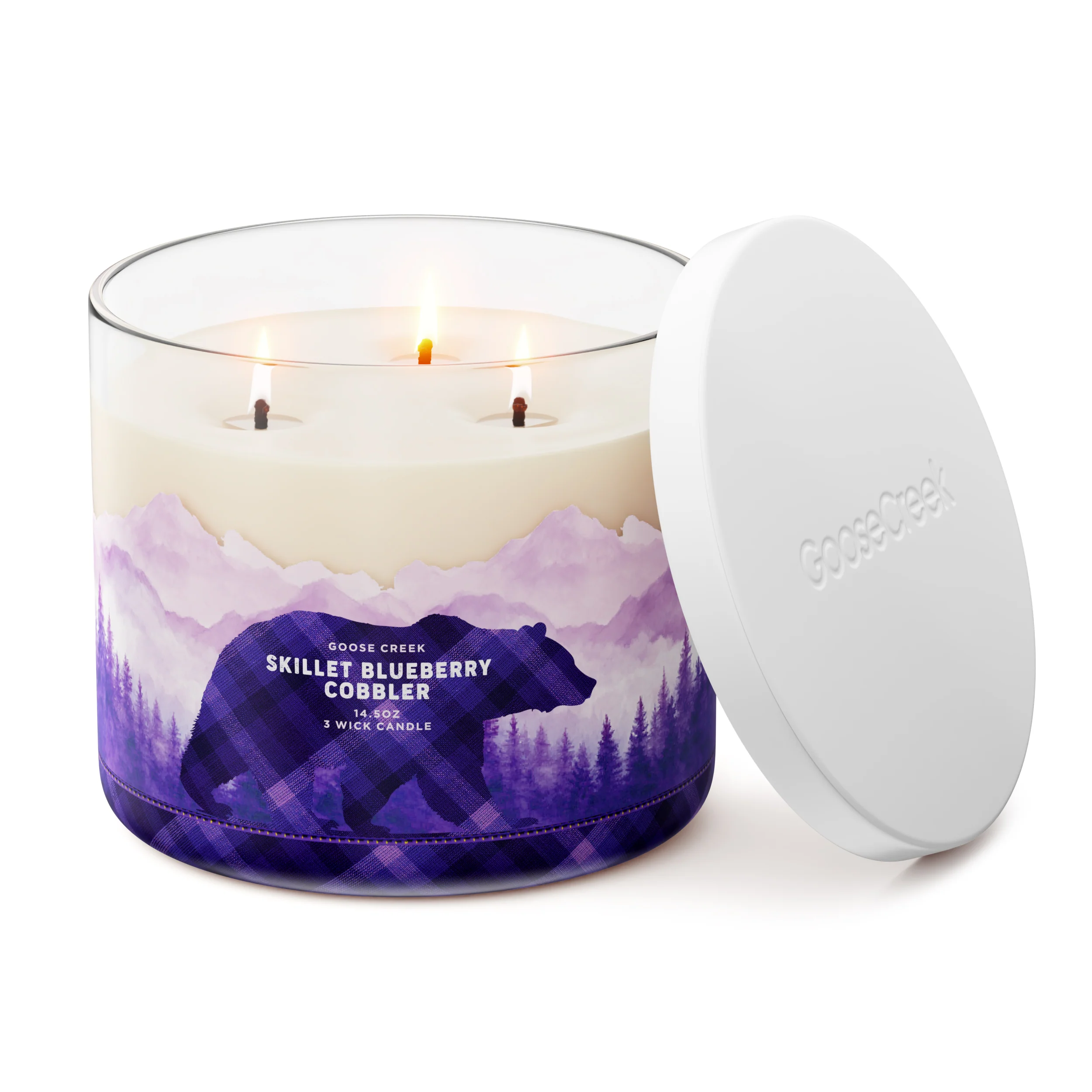 Skillet Blueberry Cobbler 3-Wick Candle - Image 4