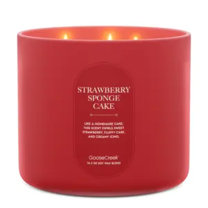 Strawberry Sponge Cake High Intensity 3-Wick 14.5oz Candle
