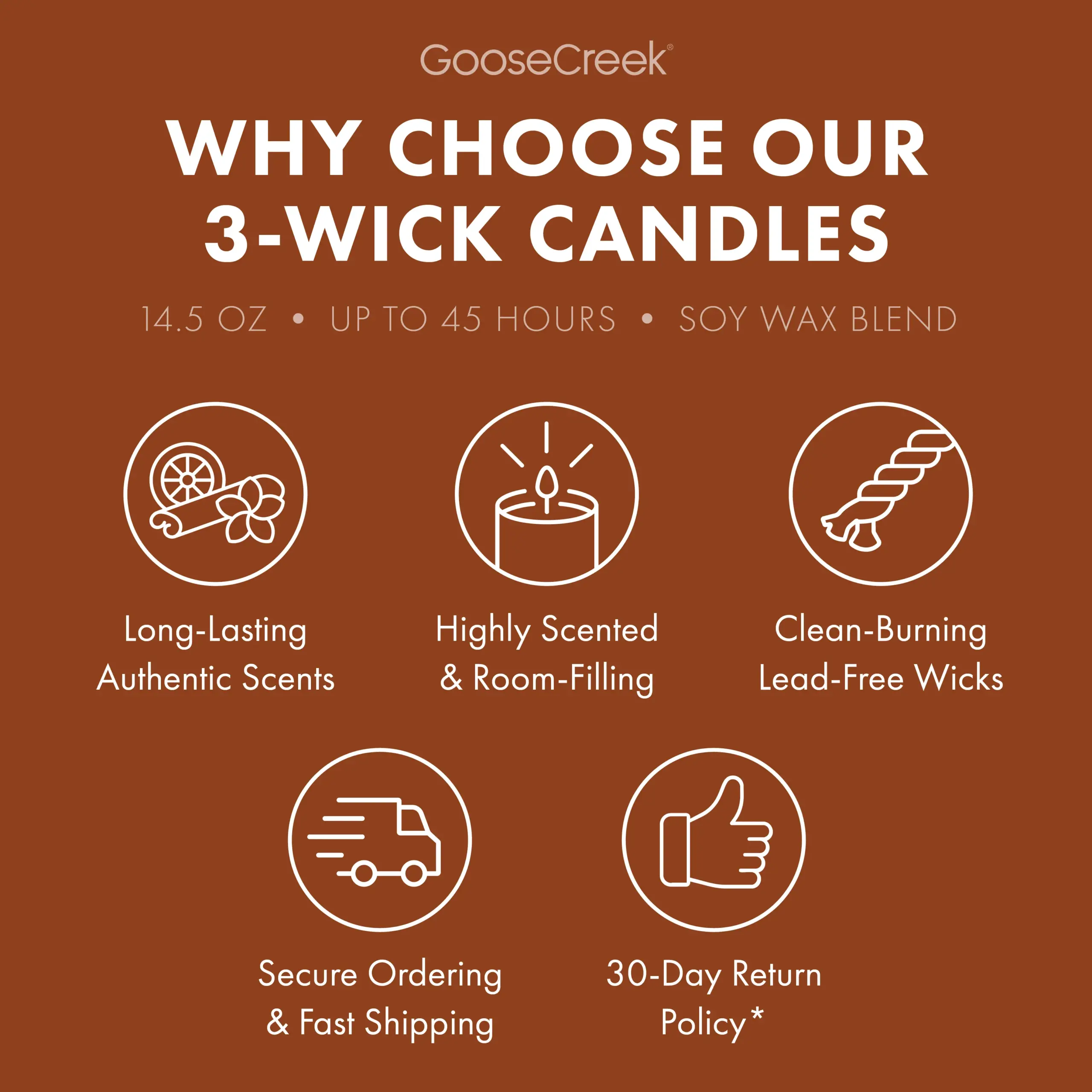 Teakwood Odor Eliminating 3-Wick Candle - Image 5