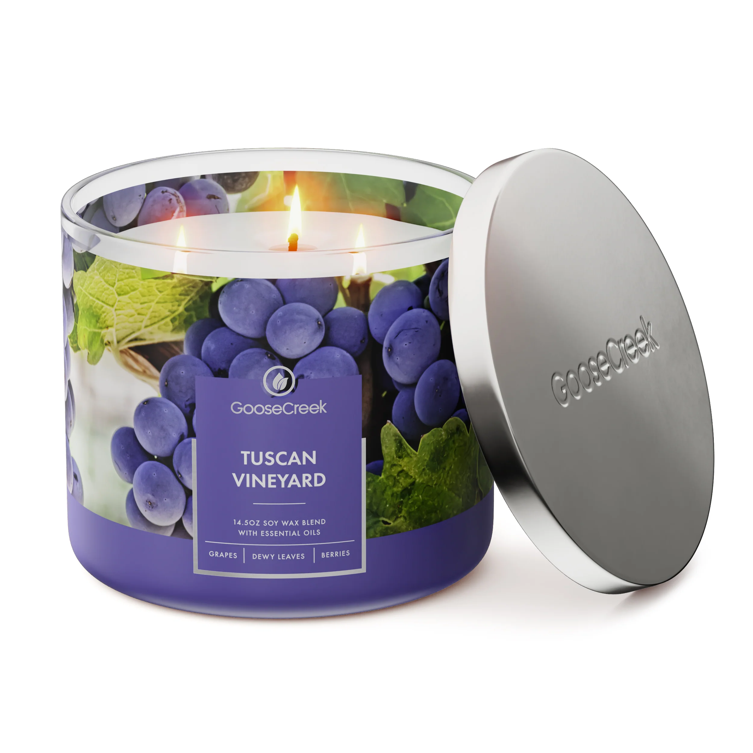 Tuscan Vineyard 3-Wick Candle - Image 3