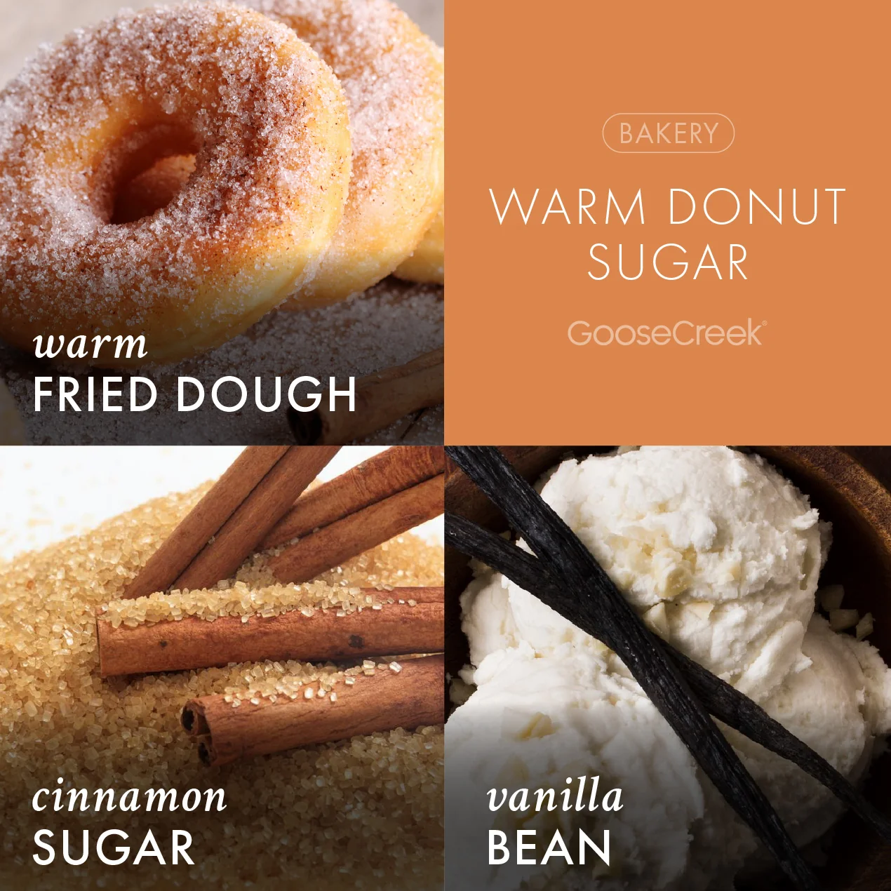 Warm Donut Sugar 3-Wick Candle - Image 2