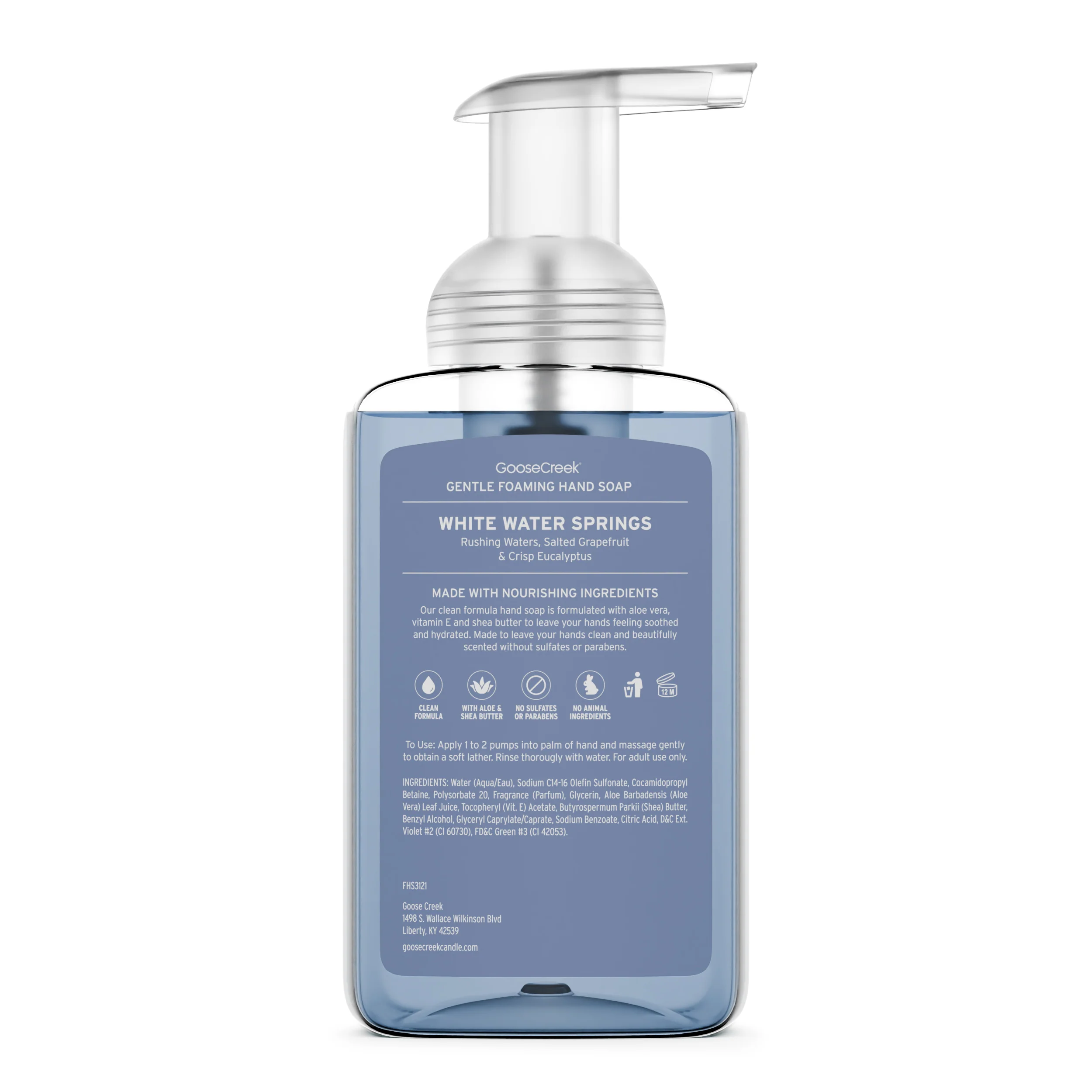 White Water Springs Lush Foaming Hand Soap - Image 3